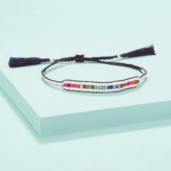 🎃 Stella & Dot Unity Wishing Bracelet – Multi-Color, Adjustable - Picture 1 of 6